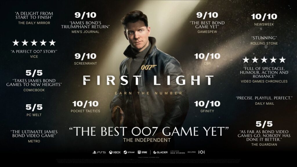 Officieel 007 First Light-promotiebeeld met James Bond en recensies van de eerdere versies