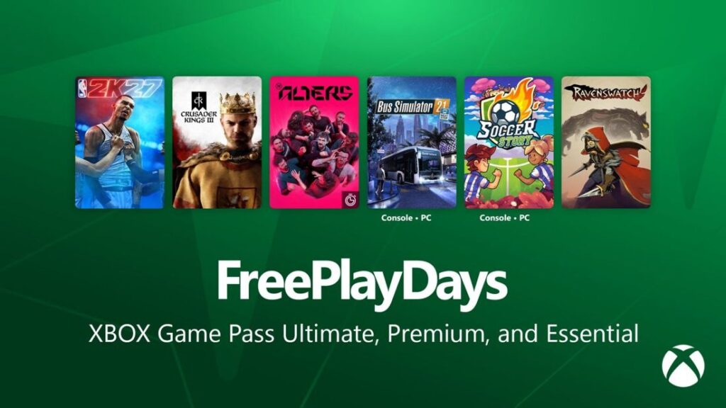 De zes Xbox Free Play Days-games van 15 tot en met 18 oktober 2026